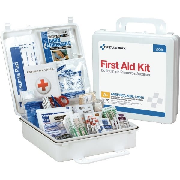 First Aid Only 50-Person Bulk Plastic First Aid Kit, ANSI Compliant