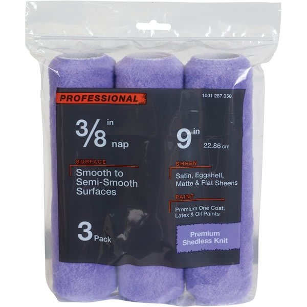 White Woven Shed-Resistant Mini Paint Rollers – 4" X 3/8", 2-Pack - View #11