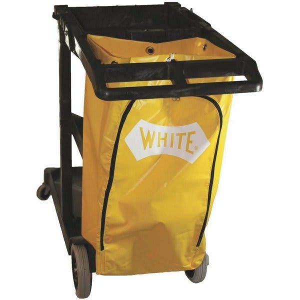 Impact Products Yellow Janitor'S Cart With Vinyl Bag