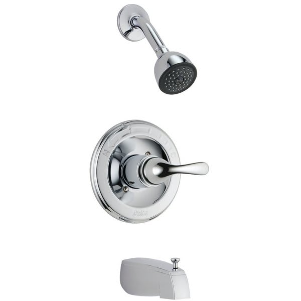 Gerber Plumbing Classics 3Handle Tub And Shower Trim Kit Chrome, Valve