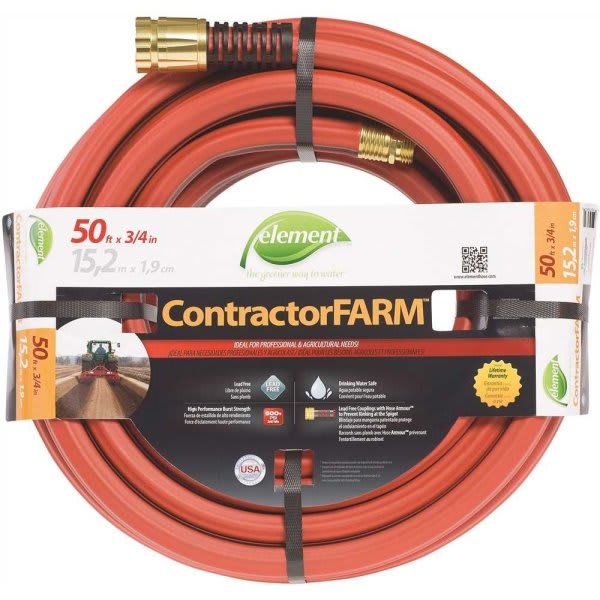 Element Contractorfarm 3/4 In. X 50 Ft. Heavy Duty Contractor Water Hose