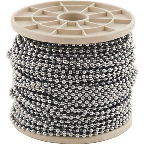 Kingchain 10 X 196 Ft. Chrome Plated Reeled Bead Ball Chain