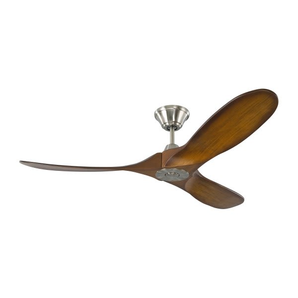 Generation Lighting Maverick Ii 52" Outdoor Steel Ceiling Fan Koa Balsa Blades Remote