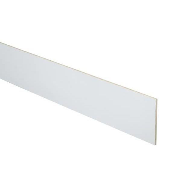 Express Shaker Vesper White Plywood Kitchen Cabinet Base Furniture Molding 96 In. W X 0.75 In. D X 4 In. H