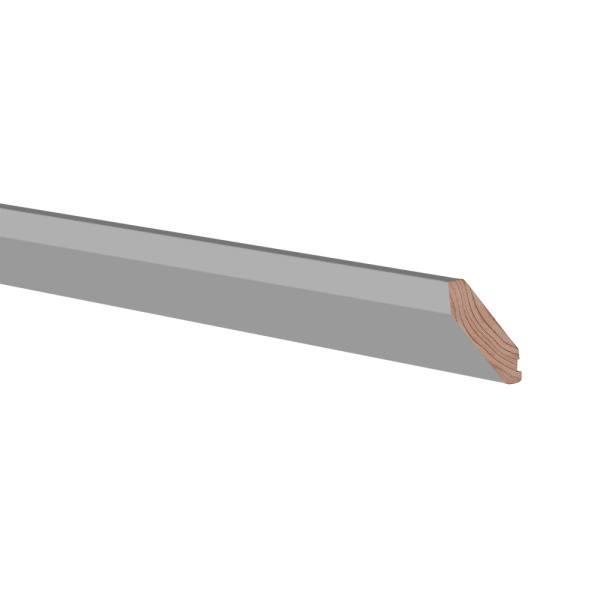 Express Shaker 96 In. W X 2.75 In. H X 2.875 In. D Crown Molding In Veiled Gray