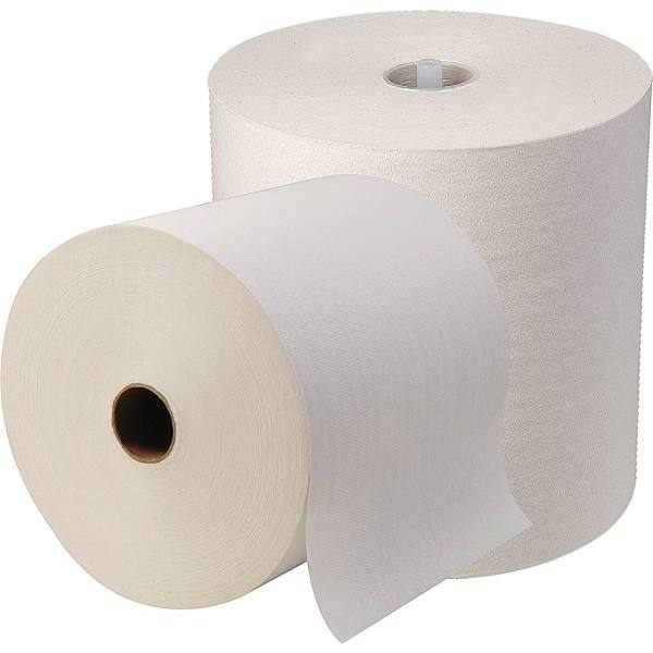 Sofpull Mechanical 1-Ply Recycled White Paper Towels Case Of 6
