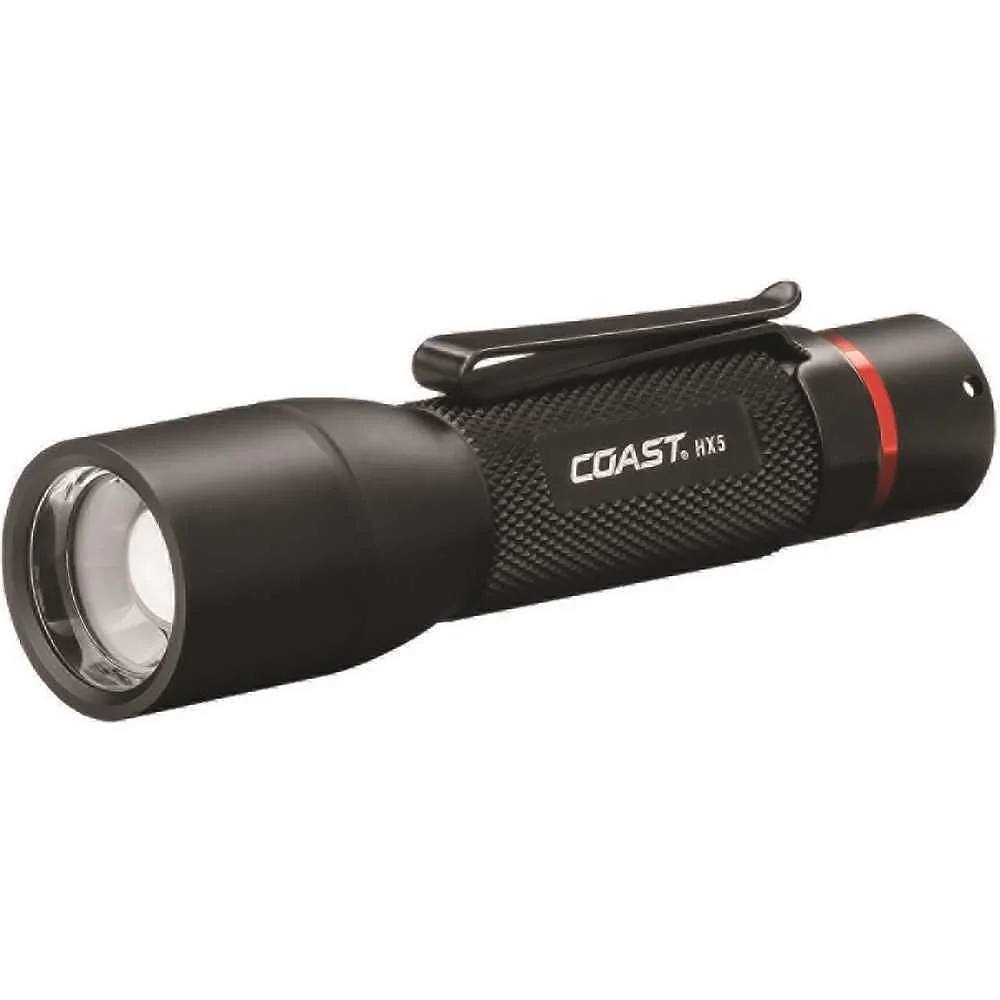 Coast Hx5 360 Lumen, Alkaline-Dual Power LED Flashlight, W/Pure Beam Slide Focus