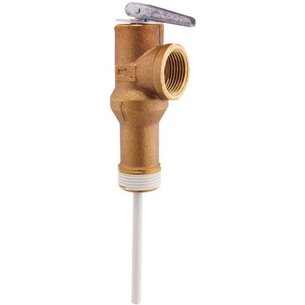 Rheem Protech 4-1/4 In Shank Temp & Pres Relief Valve For Elec/Gas Water Heaters