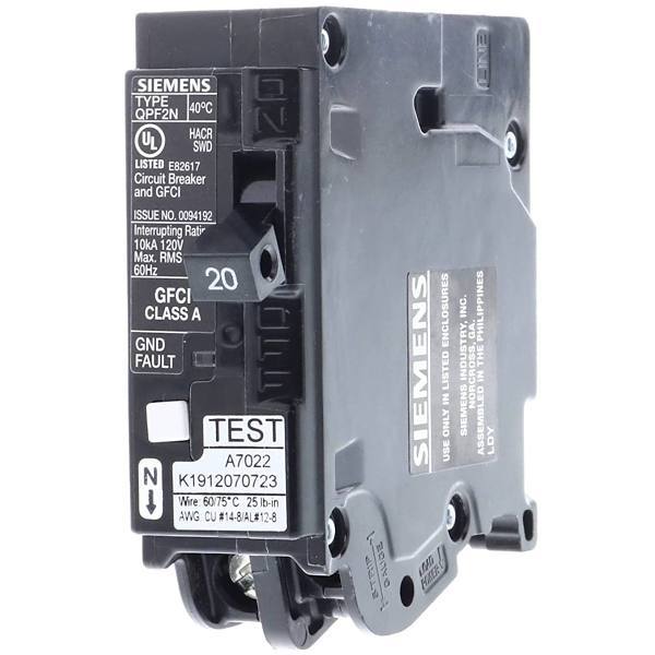 Siemens 20 Amp Tandem Single Pole Type Qt NclCircuit Breaker HD Supply