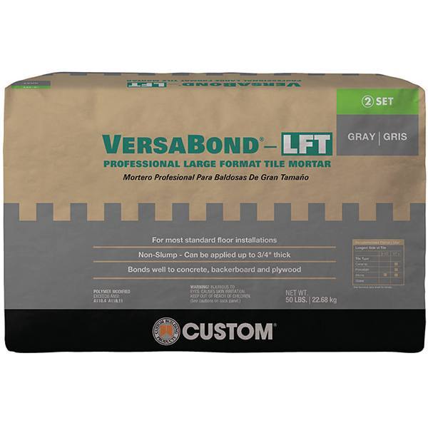 Custom Building Products Versabond-Lft 50 Lb. Gray Fortified Medium Bed Mortar