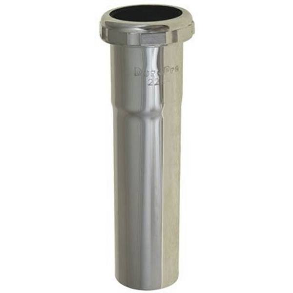 Premier 1-1/2 In X 6 In Brass Extension Tube With Slip Joint, Chrome, 22-Gauge