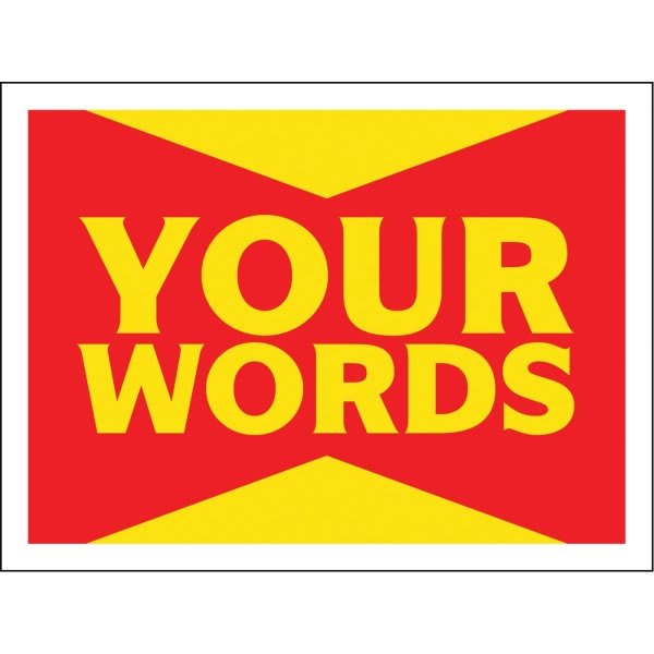 Aluminum Semi-Custom Reflective Amenity Sign, Red/Yellow, 24 X 18