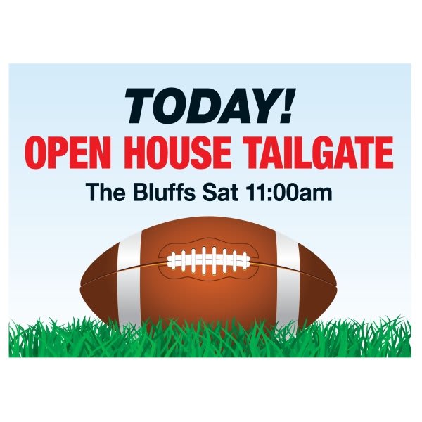 Coroplast Semi-Custom Sign, Sports Fan Rent Event 1, 24 X 18