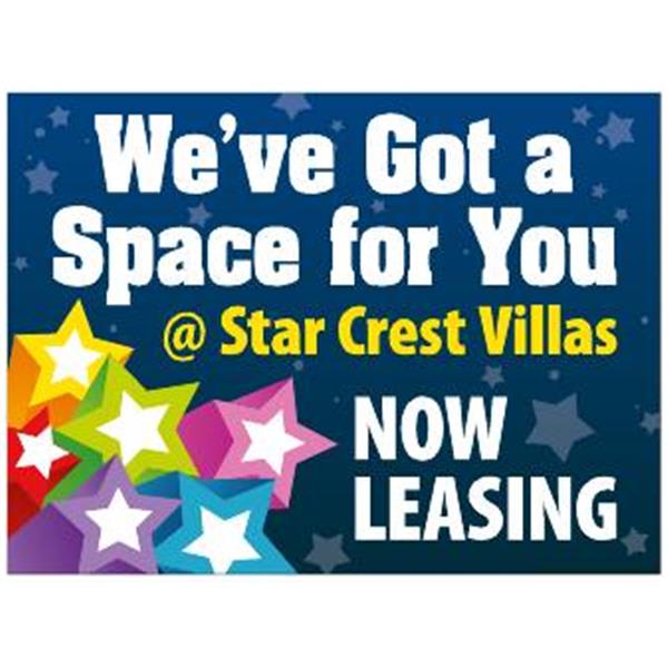 Coroplast Semi-Custom 2-Sided Reflective Sign, All Star Special, 24 X 18