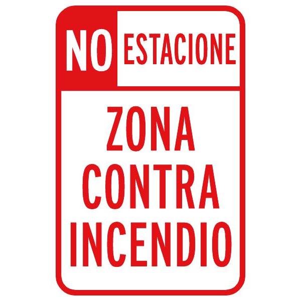 12 X 18 In. “no Parking Fire Lane” Sign (Spanish)