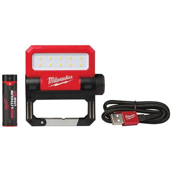 Milwaukee 550 Lumens LED Pivoting REDLITHIUM USB Flashlight