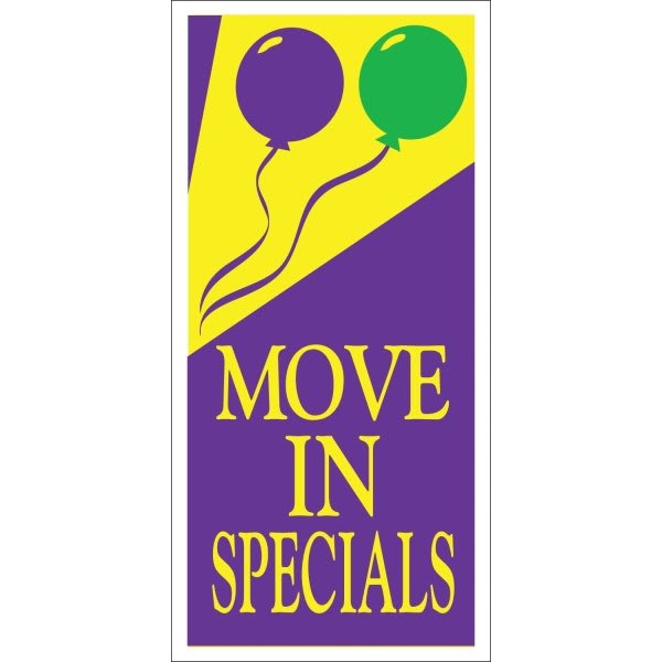 Move In Special Lawn Banner, Festive, 15 X 32