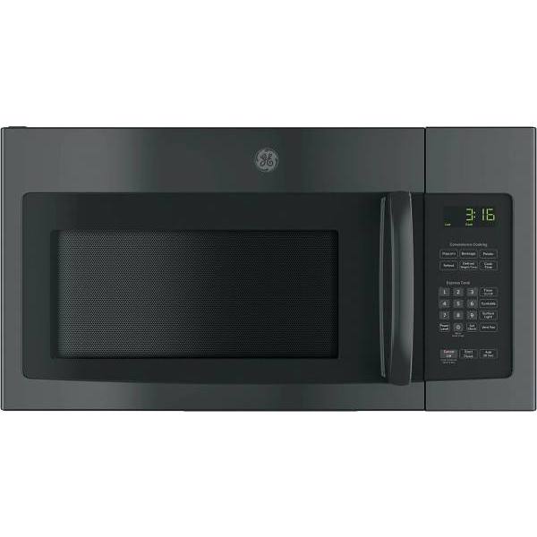 GE® 1.6 cu. ft. Over The Range Convertible Top Vent Microwave, Black