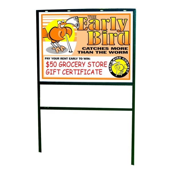 Rent Drawing Kit Dry-Erase Sign Early Bird, 24 X 18