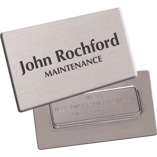 Name Tag with Silver, 3 x 1 HD Supply