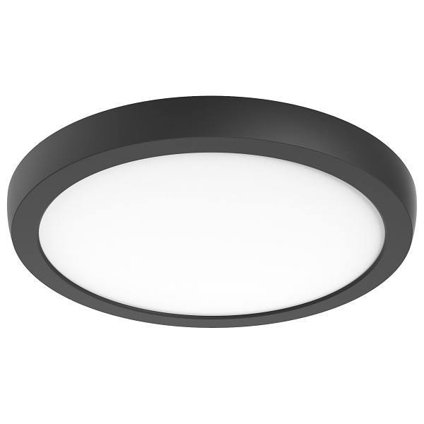 Satco® Glamour Led 32" Cct Selectable Oval Flush Mount Black Decorative