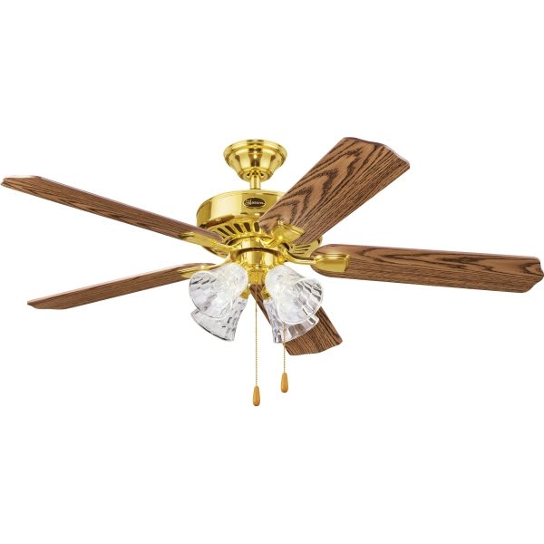 Seasons® 52" Dual Mount Ceiling Fan, 5 Blades, White | HD ...