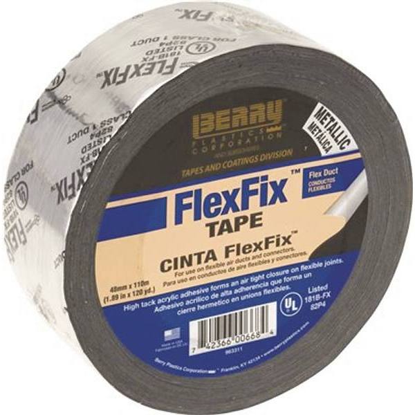 Berry Plastics 1.89 In X 120 Yd Flexfix Ul181b-Fx Listed Duct Tape