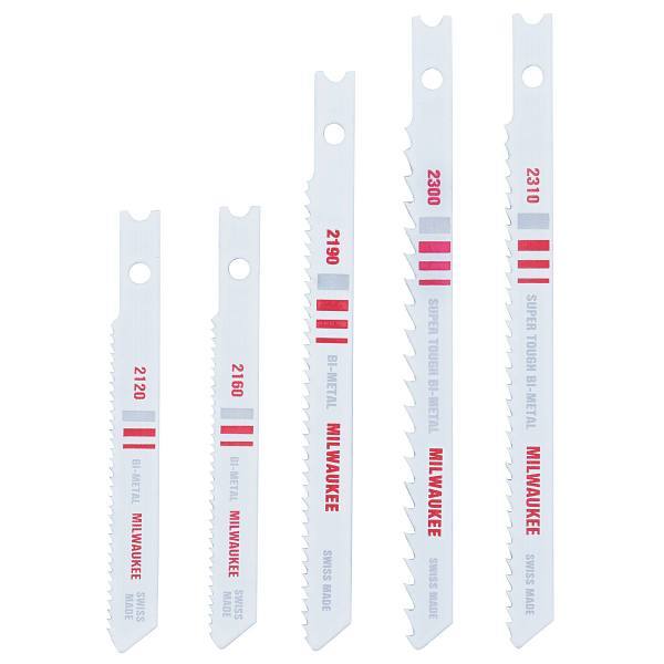 Milwaukee Multi-Purpose U-Shank Jig Saw 5-Piece Blade Assortment