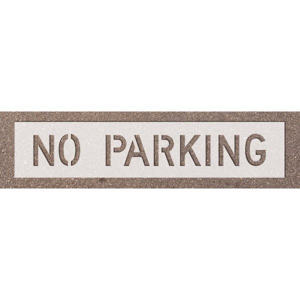 No Parking Parking Lot Stencil 4