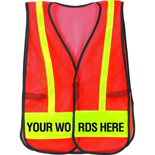 Reflective Valet Safety Vest Orange HD Supply