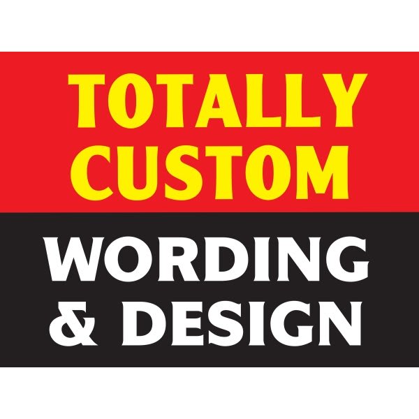Coroplast Custom 1-Sided Reflective Amenity Sign, 24 X 18