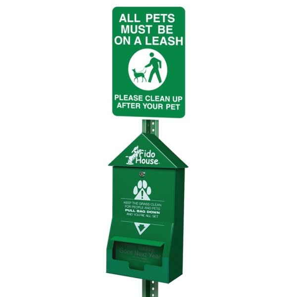 Fido House® Companion Kit Pet Waste Station w/ Bag Kit HD Supply