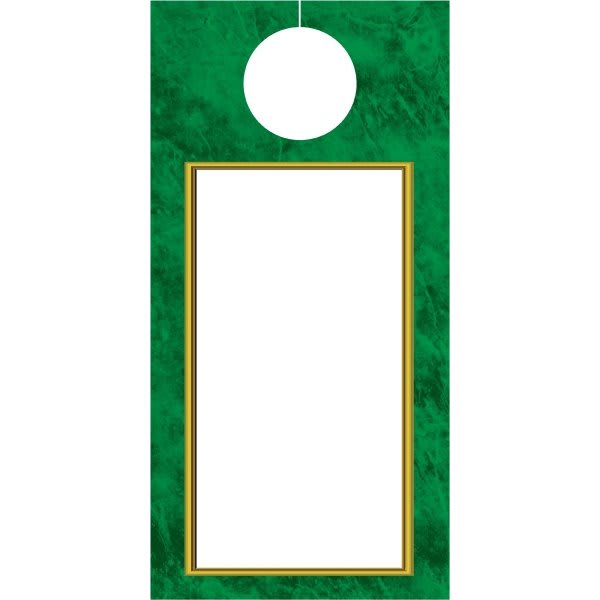Custom Door Hanger, Marble Design, Package Of 100