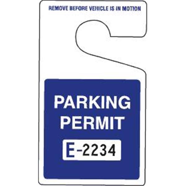 Registered Guest Parking Permit, Blue, Package Of 100 HD Supply