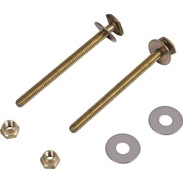 Proplus 1/4 In X 21/4 In Brass Plated Round Closet Bolt Package Of 50