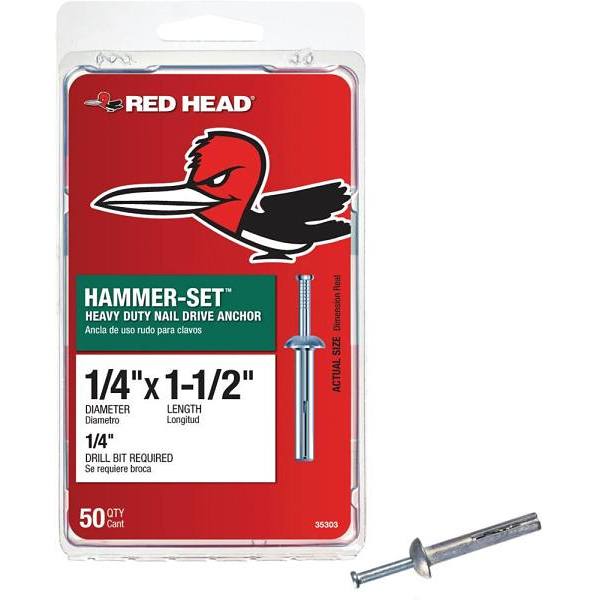 Red Head 3/8" X 3" HexHead Sleeve Anchors Package Of 15 HD Supply