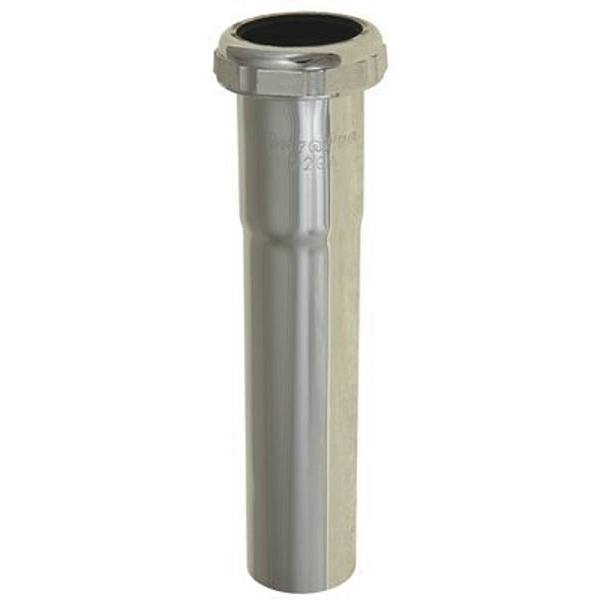 Premier 1-1/4 In X 6 In Brass Extension Tube With Slip Joint, Chrome, 22-Gauge