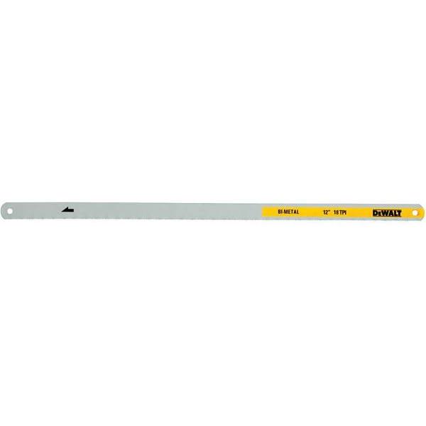 Dewalt 12" 18-Tpi Bi-Metal Hacksaw Blade, Package Of 2