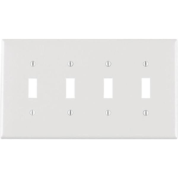 Leviton White 2-Gang 1-Toggle/1-Decorator/rocker Wall Plate 1-Pack | HD ...