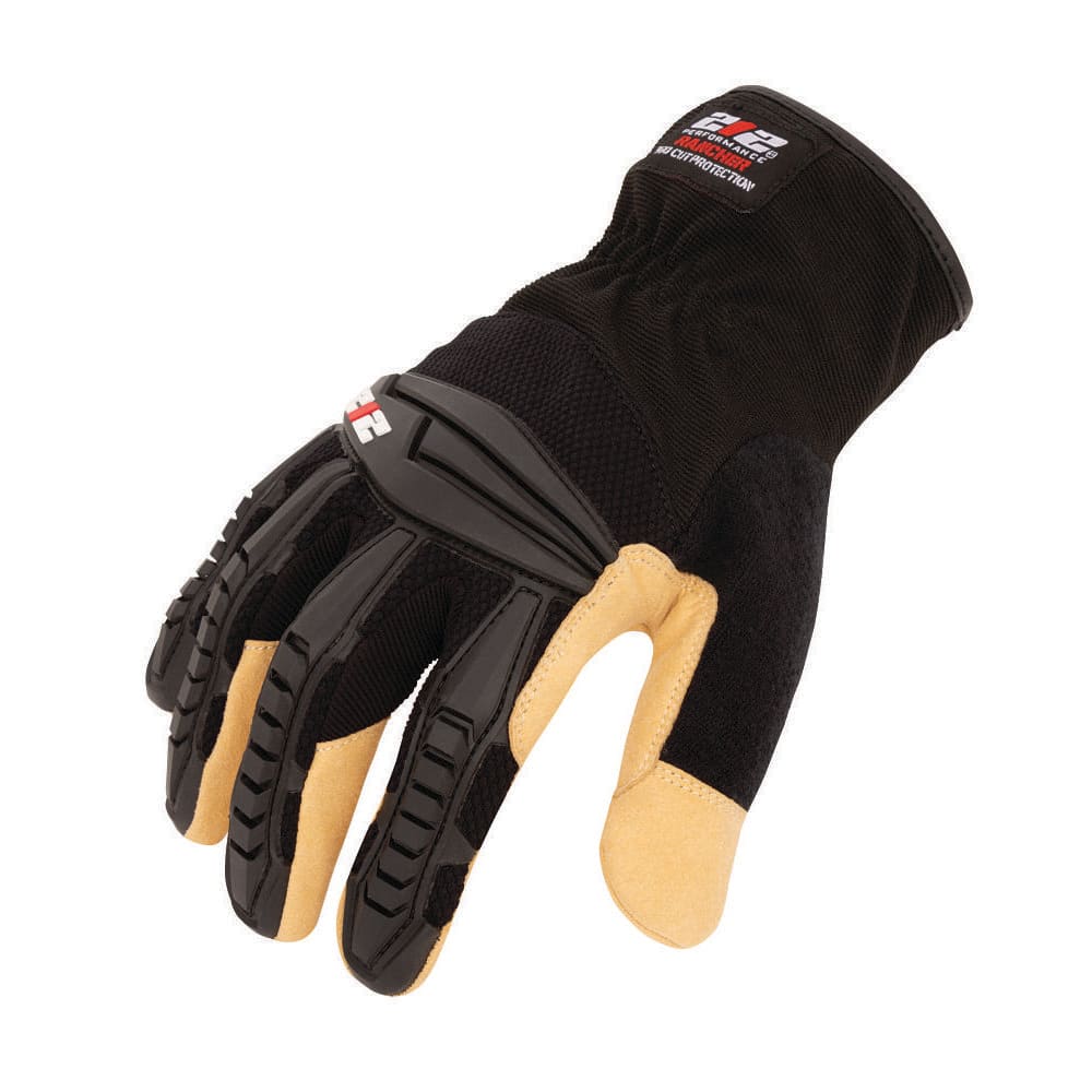212 Performance Impact Speedcuff Ansi Cut 5 Embossed Palm Rancher Gloves, Medium