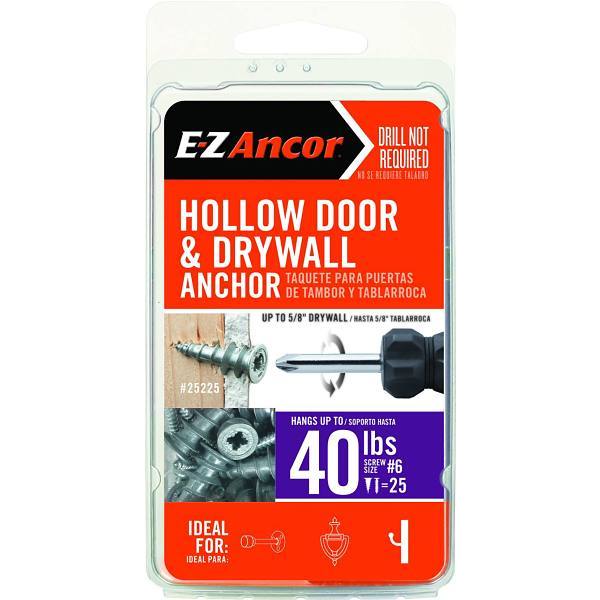 EZ Ancor Toggle Lock 100 Lbs Drywall Anchors Package Of 10 HD Supply