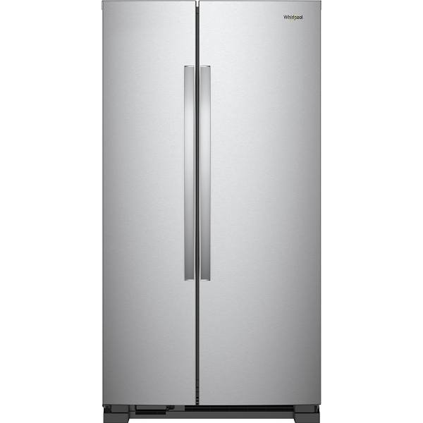 Whirlpool 25 Cu. Ft. 36 In. W Side By Side Refrigerator, Stainless Steel
