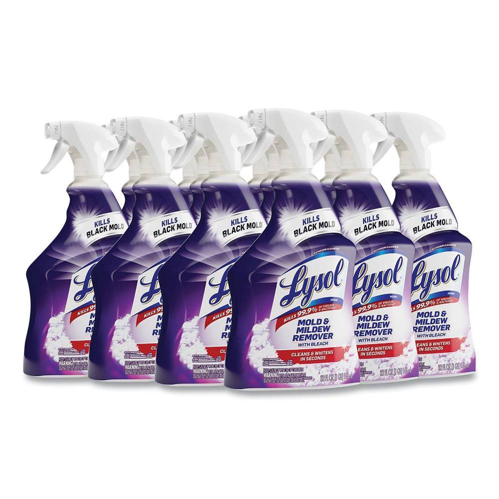 Mold And Mildew Remover With Bleach, 32 Oz Spray Bottle, 12/Carton