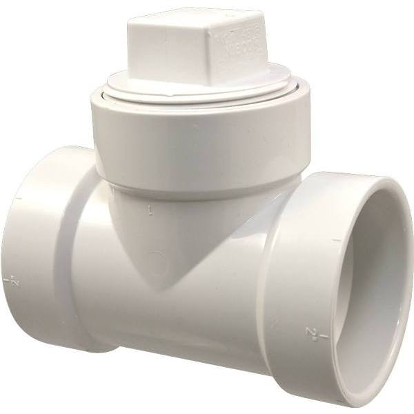 Nibco 2" Pvc Dwv Hub X Hub X Fpt Cleanout Plug Tee