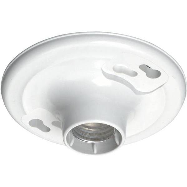 Leviton 660w M Sgl Circuit Keyless Outlt Box Mnt Plastic Laholder Wh