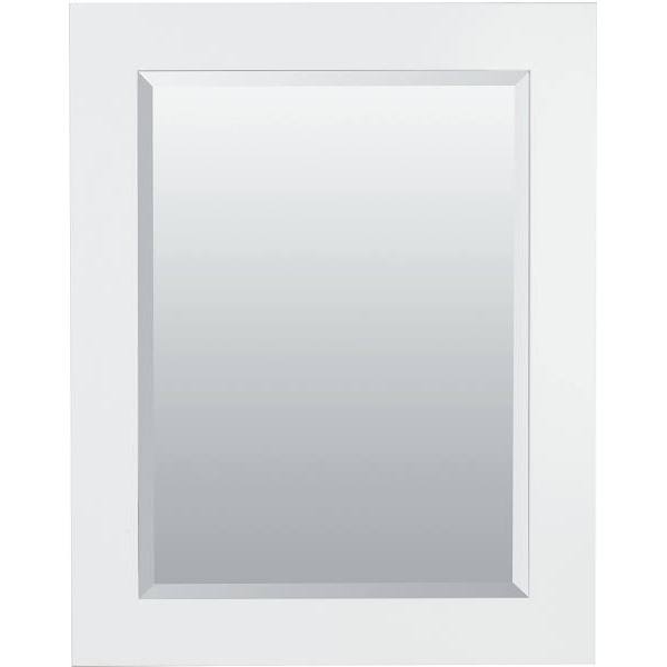 American Pride 26" X 36" Custom Select Framed Beveled Makeup Mirror In White