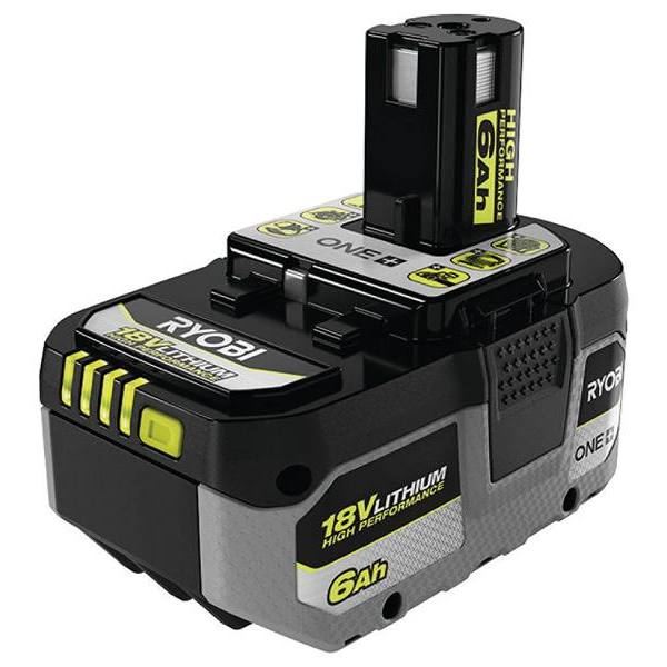 Ryobi One+ 18v 6.0ah Lithium-Ion High Performance Battery