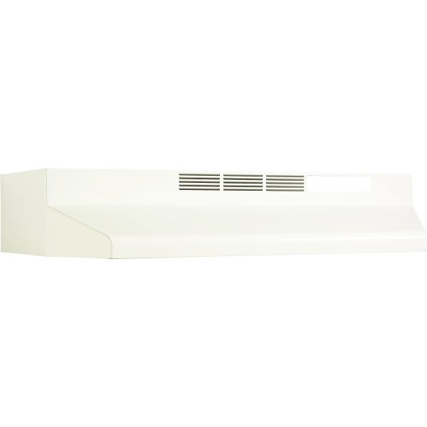 Broan 36 Inch Range Hood 7 Inch Round Vent, White w/EZ1 Installation