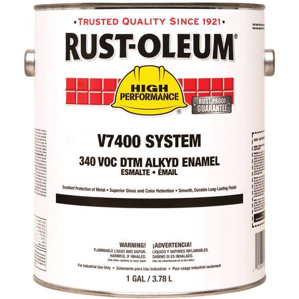 RustOleum 1 Gal 7400 White Interior/exterior Alkyd Enamel Paint HD