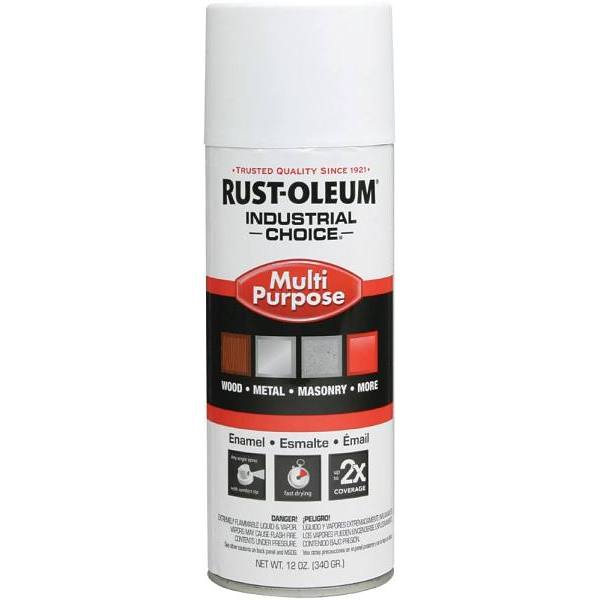 Rust-Oleum 12 Oz. Semi-Gloss Enamel Spray Paint  (White)